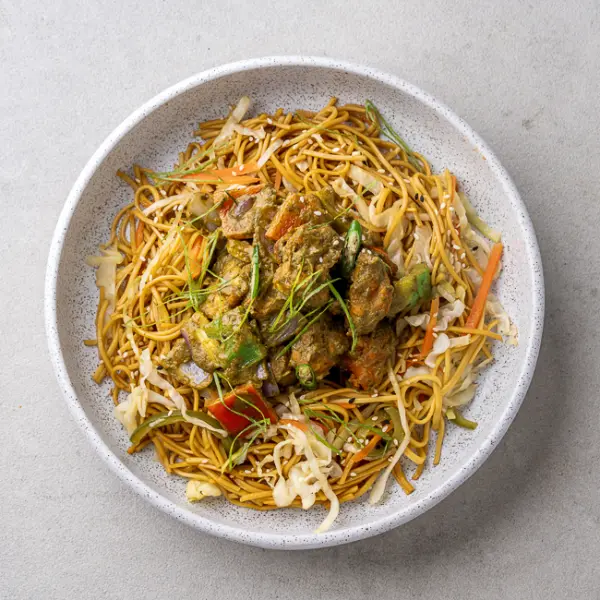 Green Chilli Pepper Chicken With Veggie Noodles